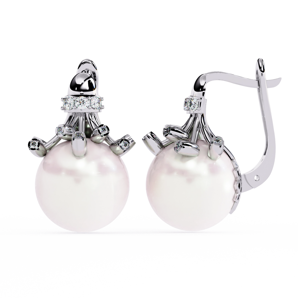 Pearl Drop Statement Earrings