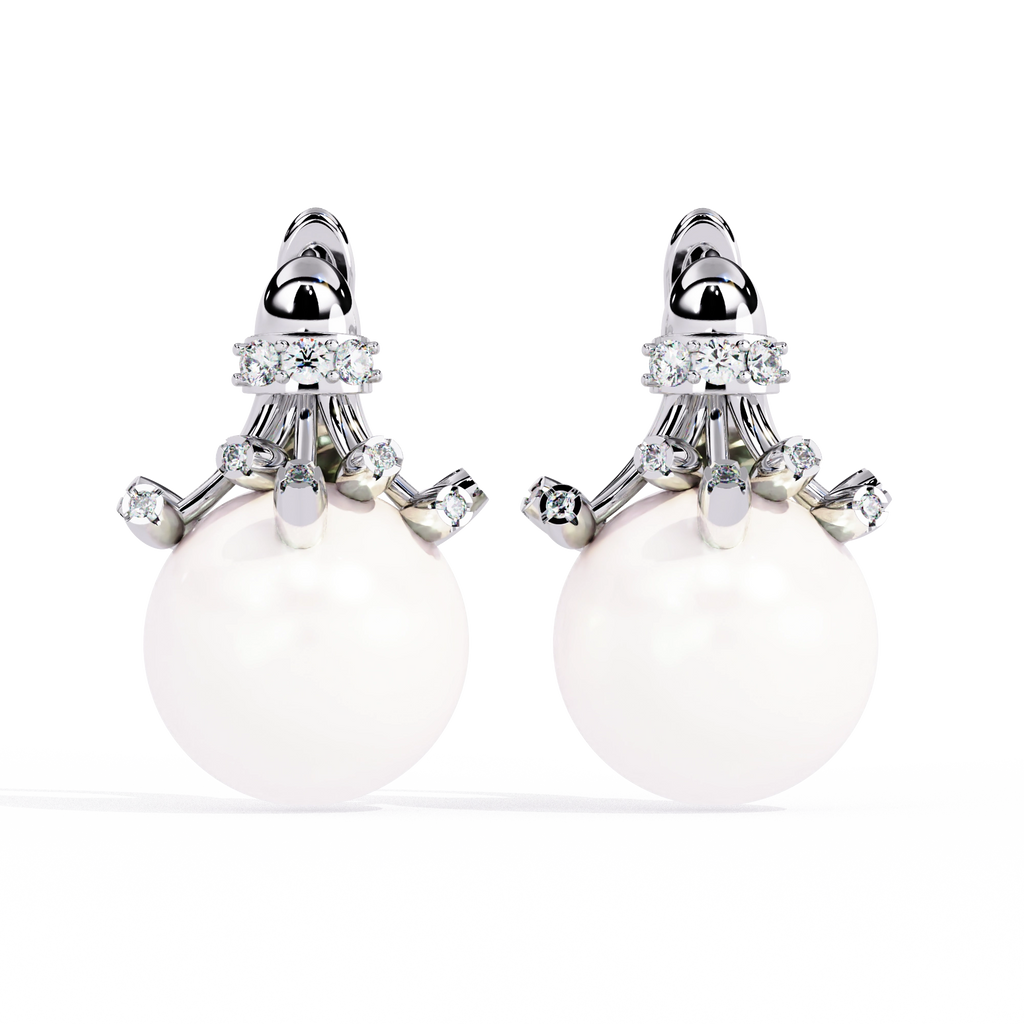 Pearl Drop Statement Earrings