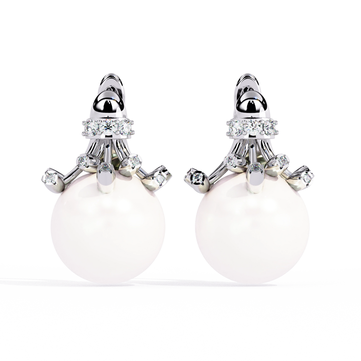 Pearl Drop Statement Earrings