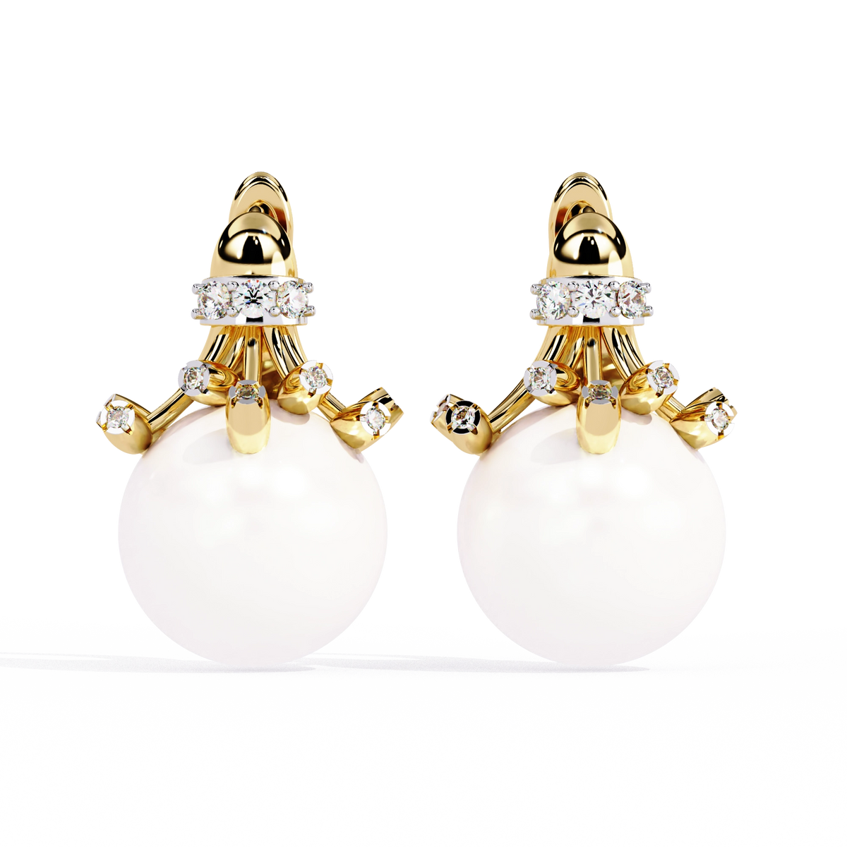 Pearl Drop Statement Earrings