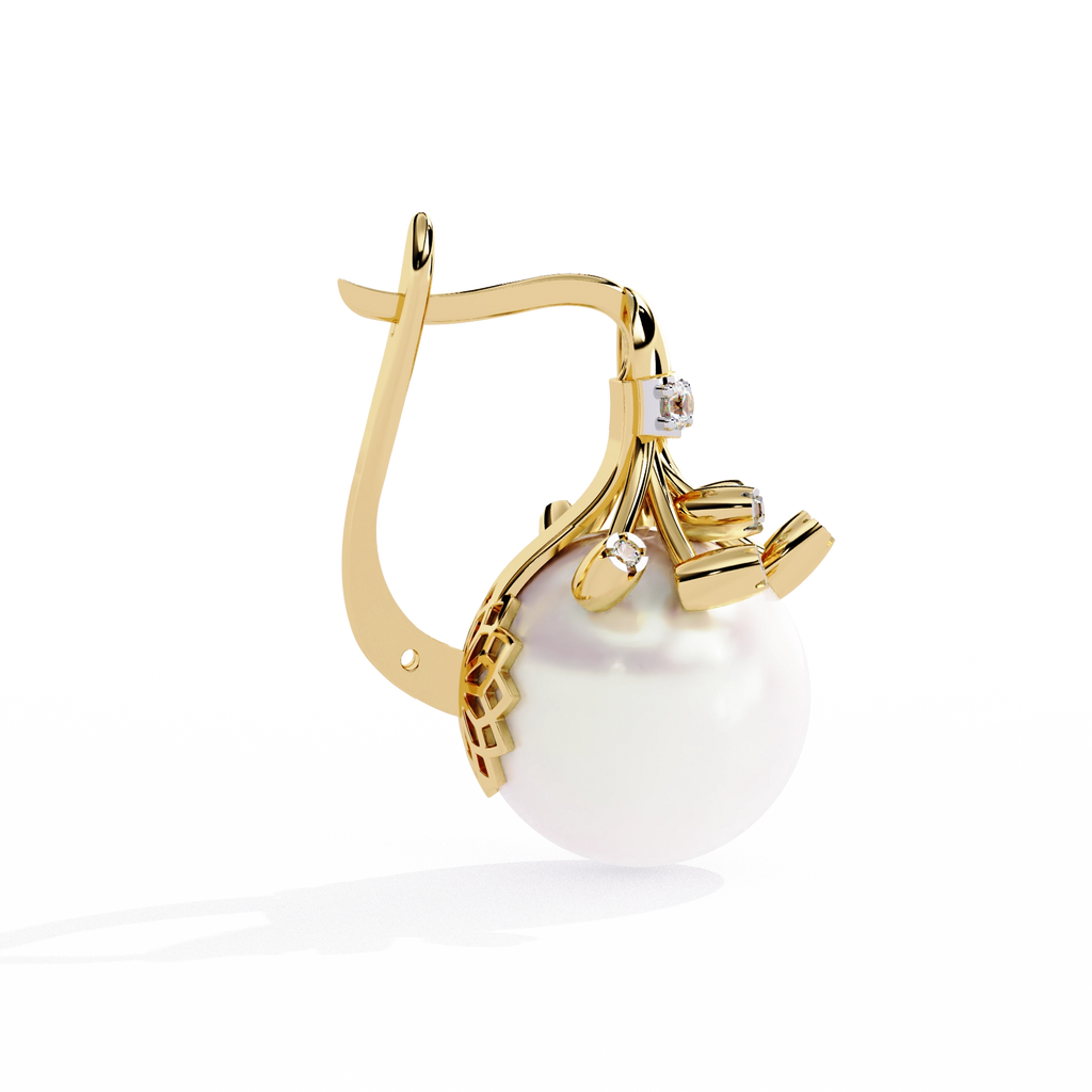 Pearl Drop Statement Earrings