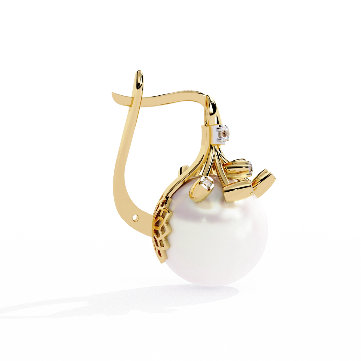 Pearl Drop Statement Earrings