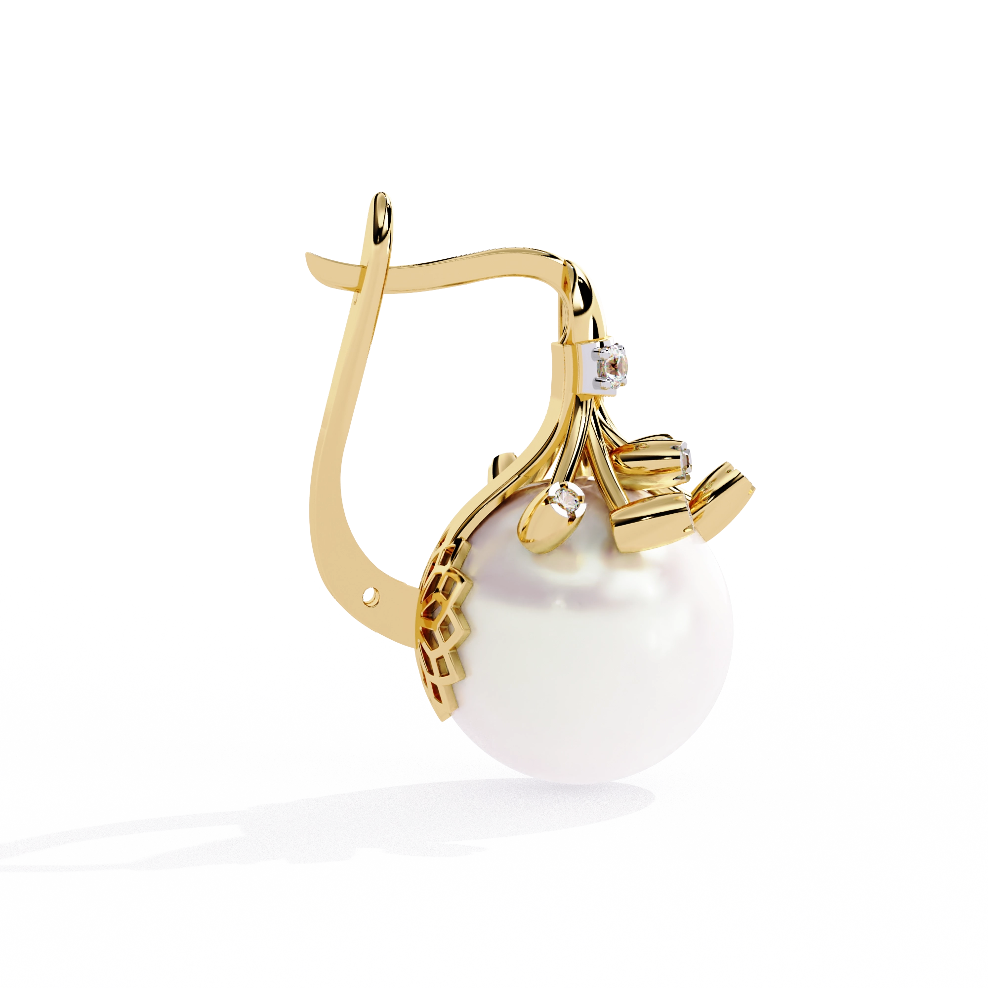 Pearl Drop Statement Earrings