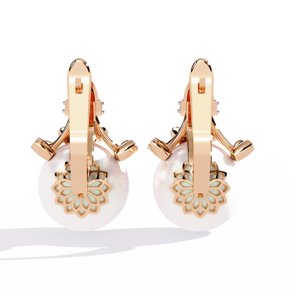 Pearl Drop Statement Earrings