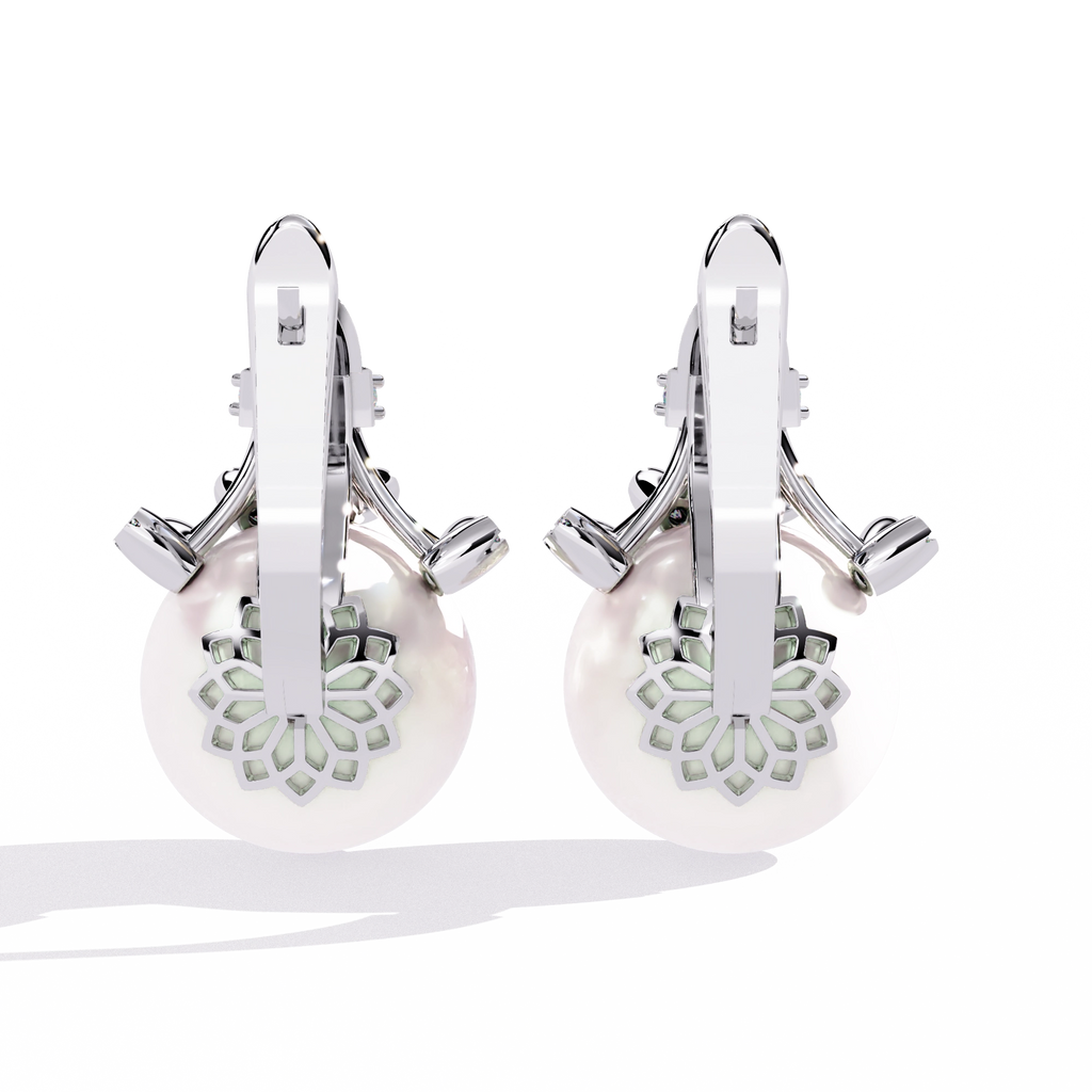 Pearl Drop Statement Earrings