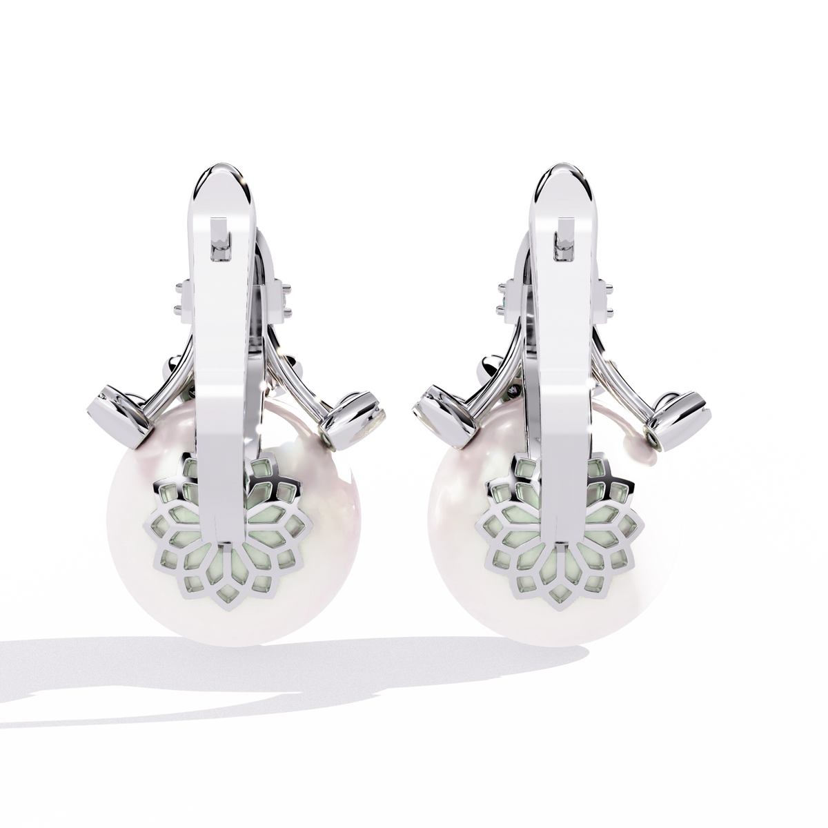 Pearl Drop Statement Earrings