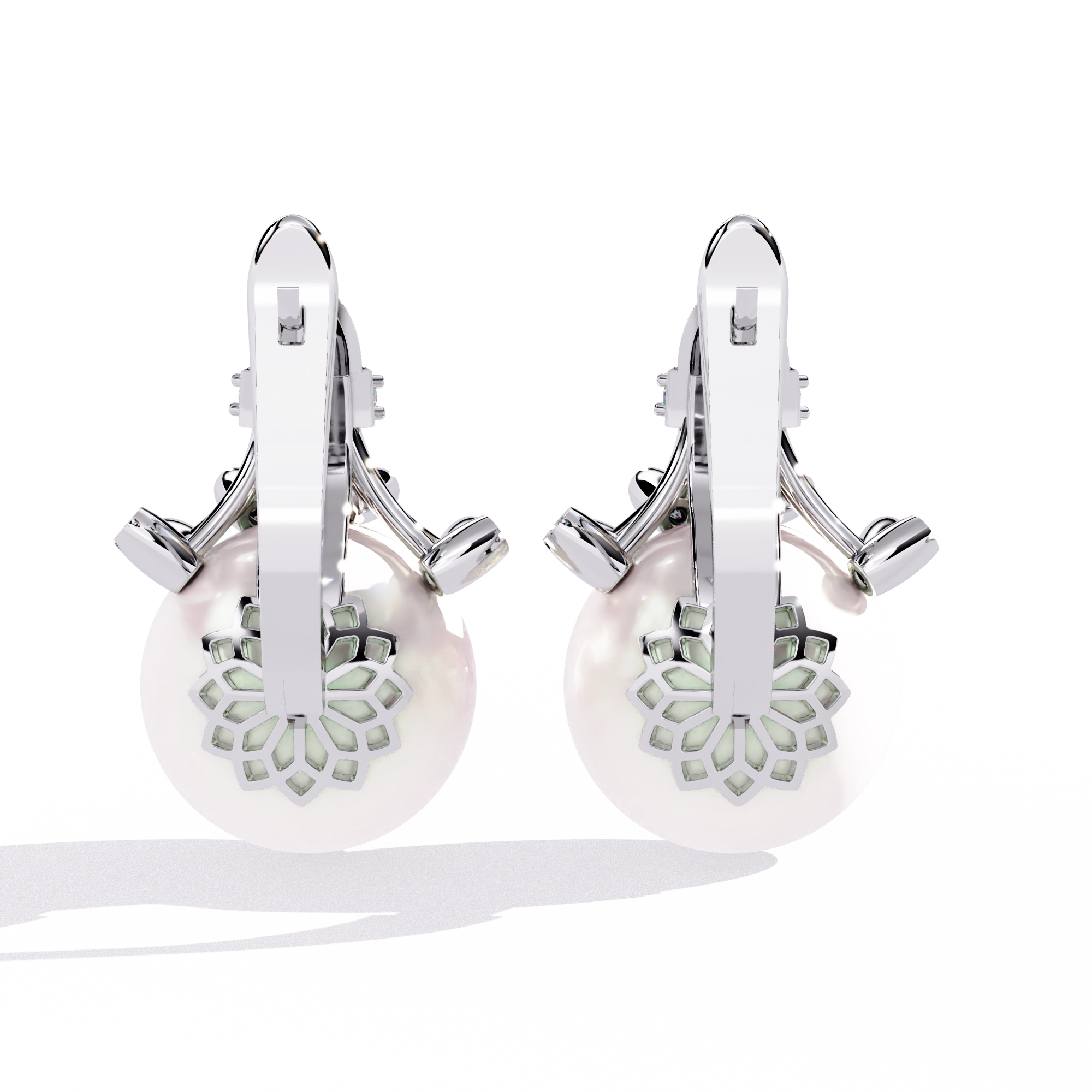 Pearl Drop Statement Earrings