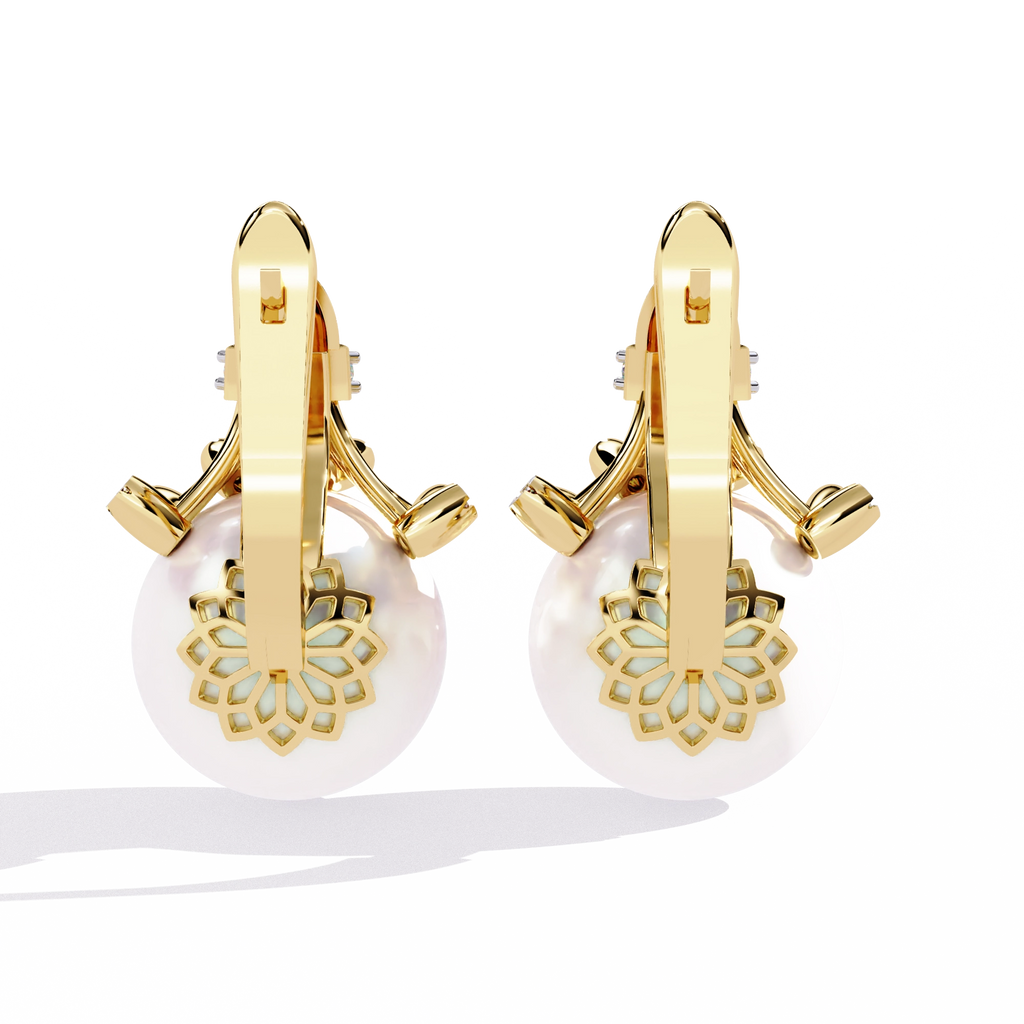 Pearl Drop Statement Earrings