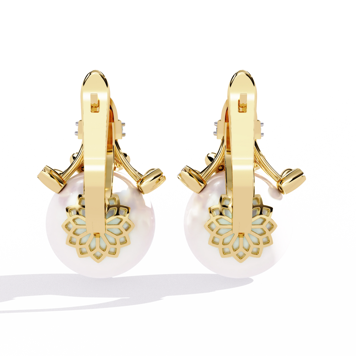 Pearl Drop Statement Earrings