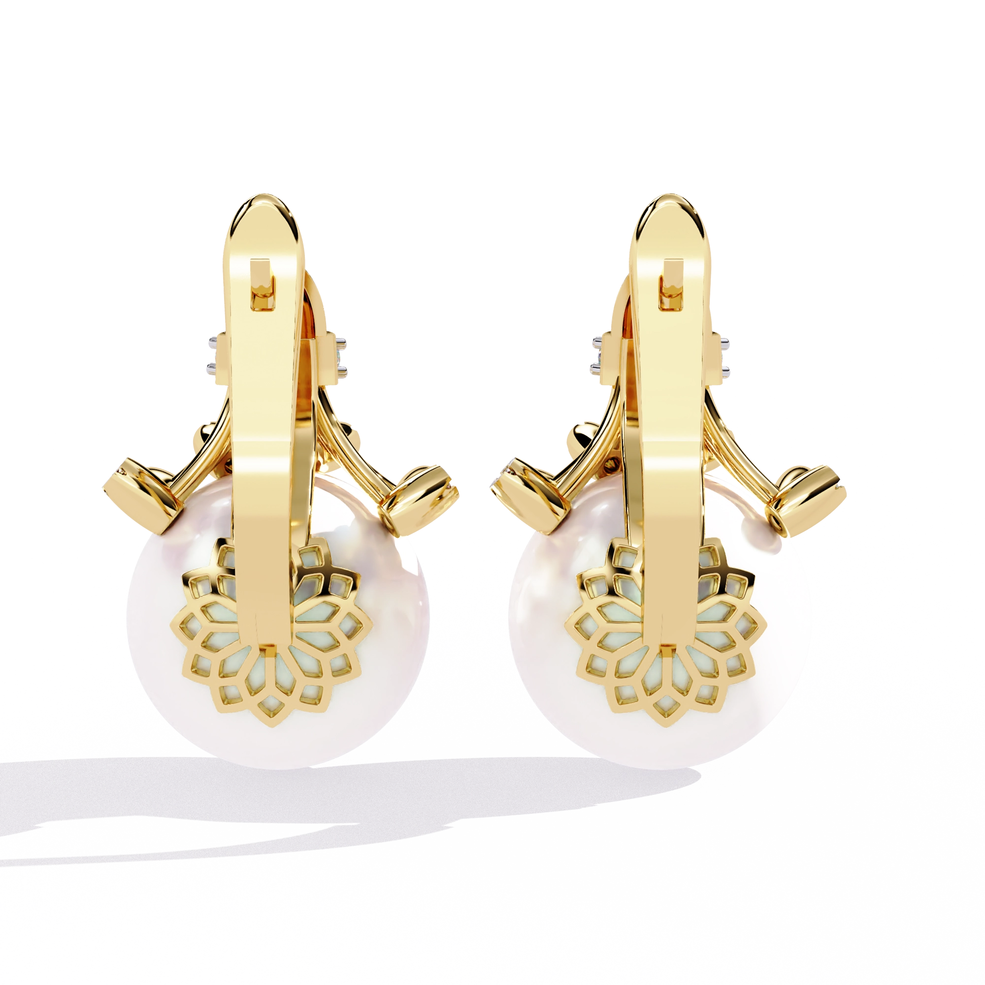 Pearl Drop Statement Earrings