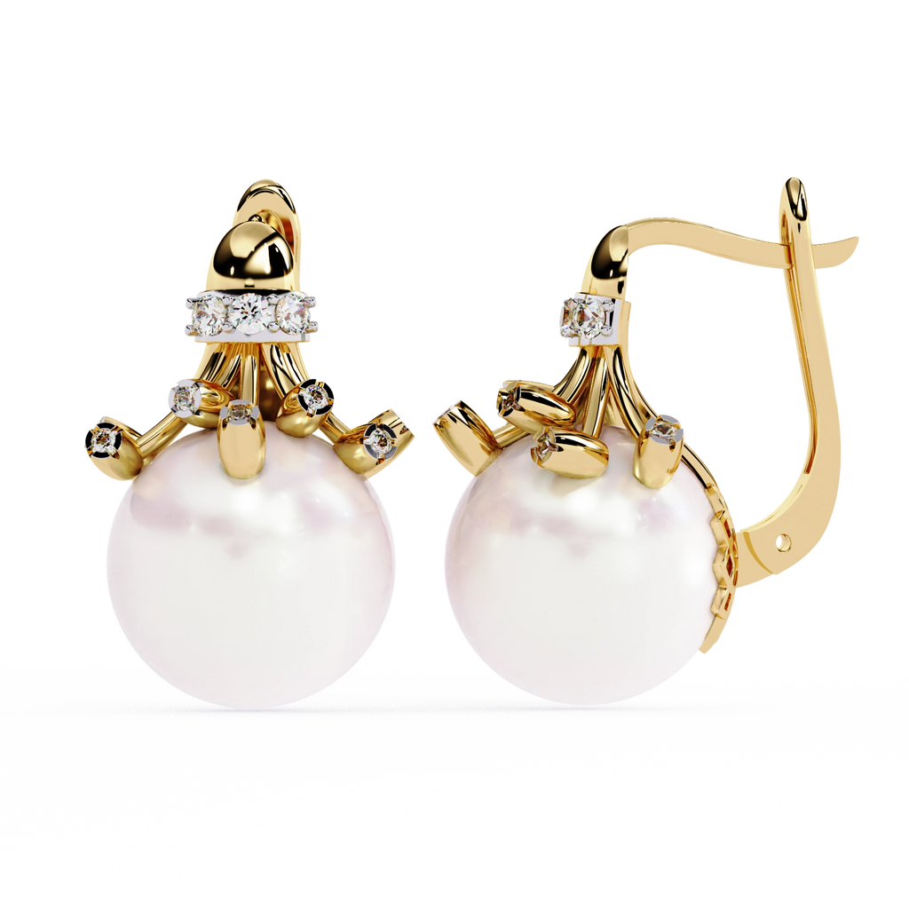 Pearl Drop Statement Earrings