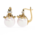 Pearl Drop Statement Earrings