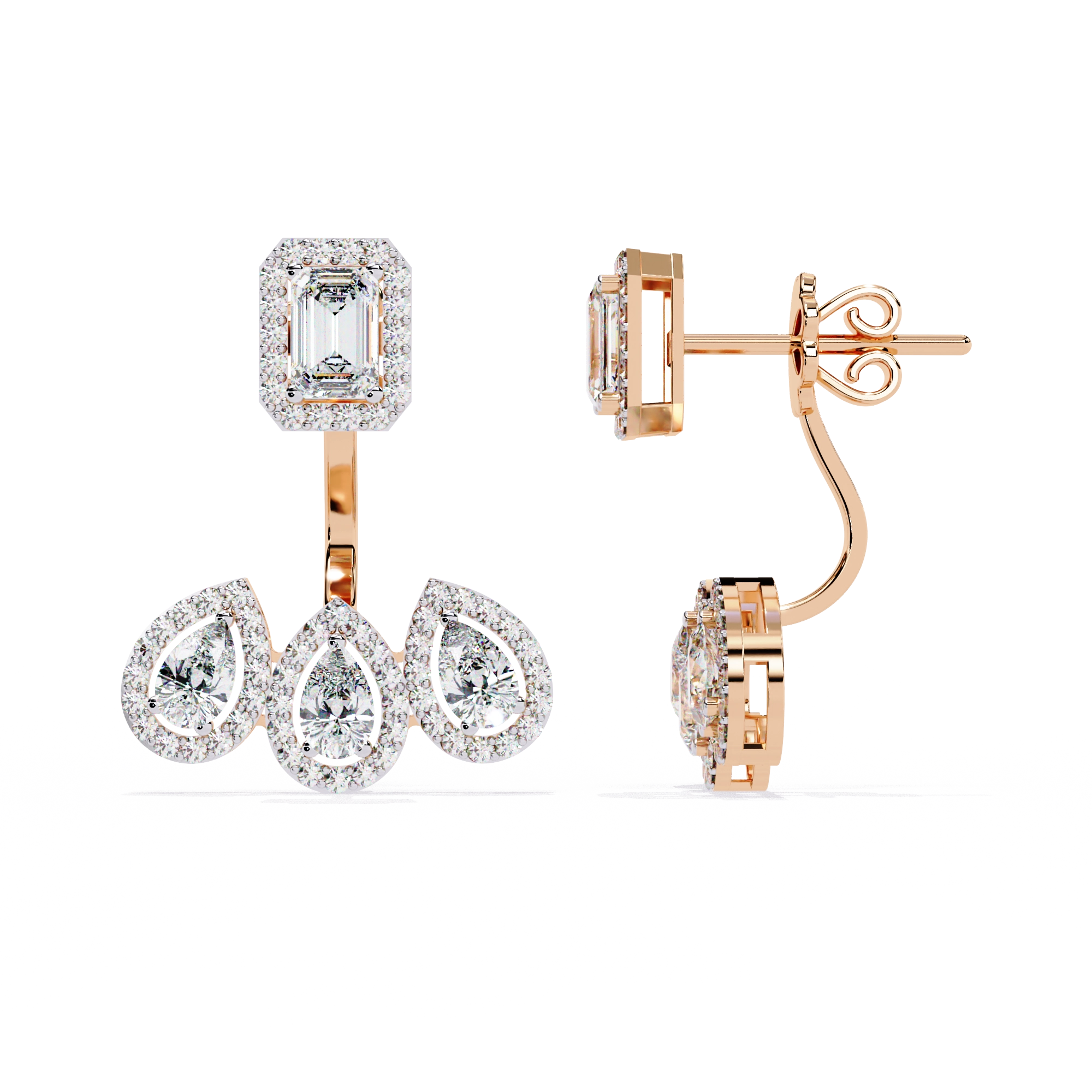 Minimal Diamond Stud Earrings