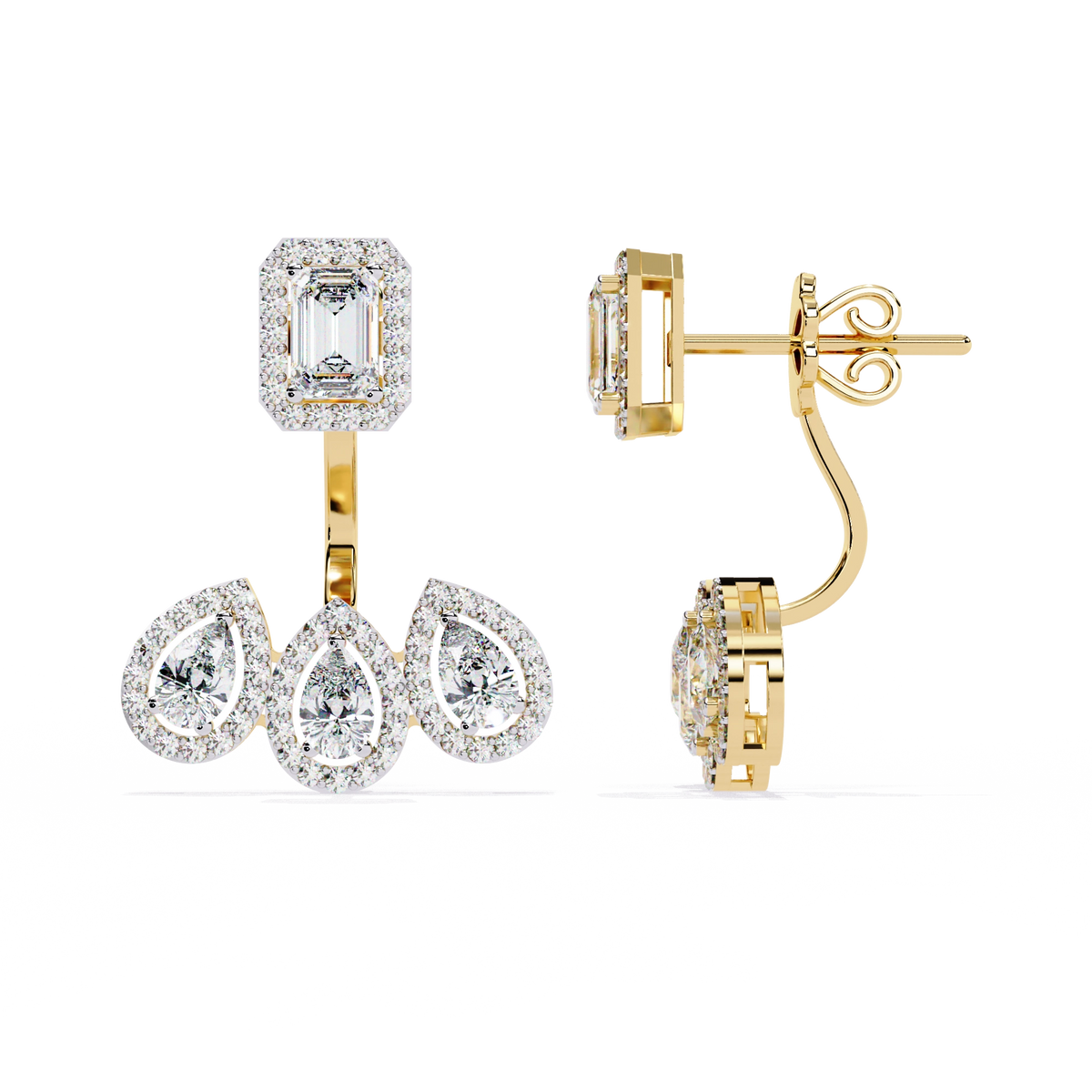 Minimal Diamond Stud Earrings