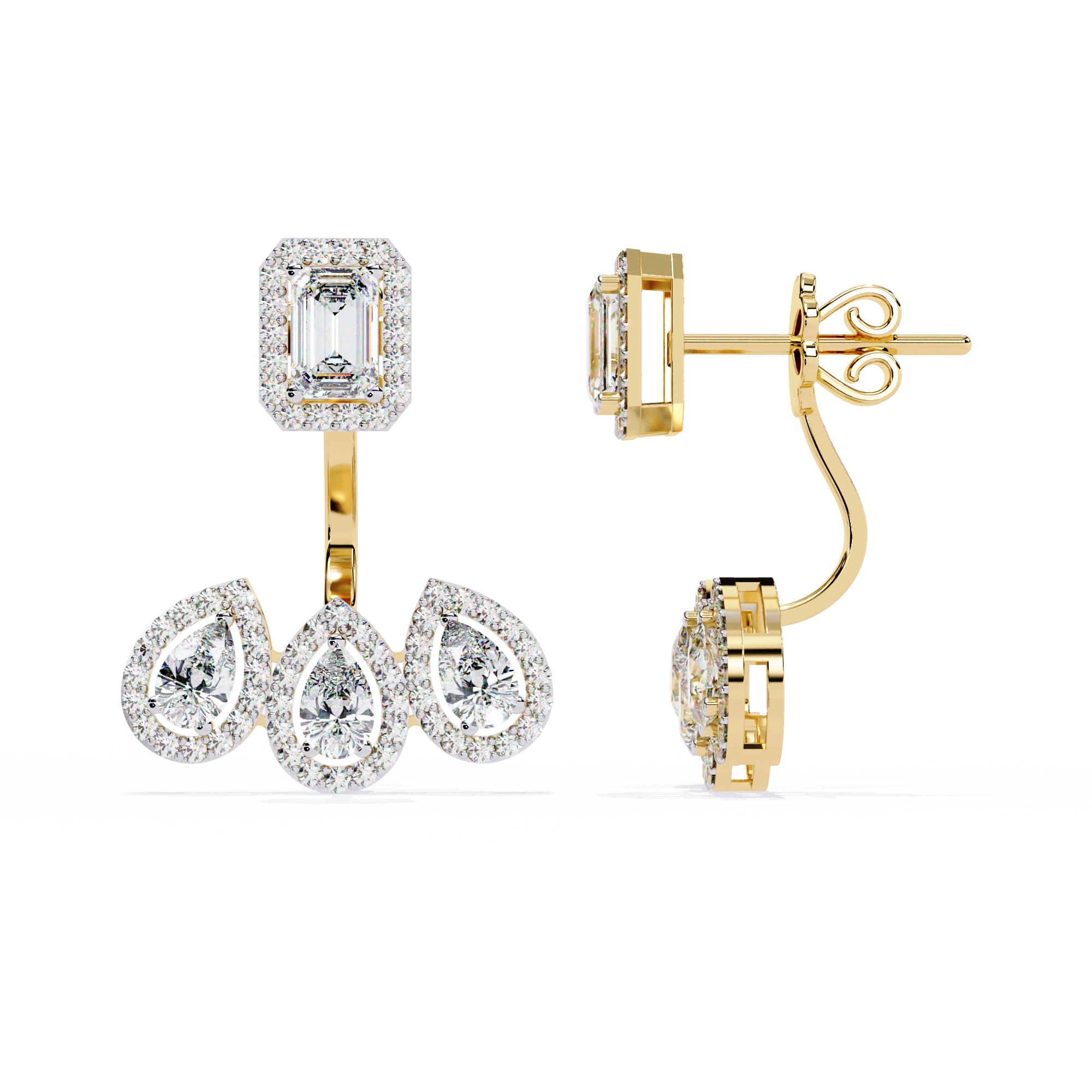Minimal Diamond Stud Earrings
