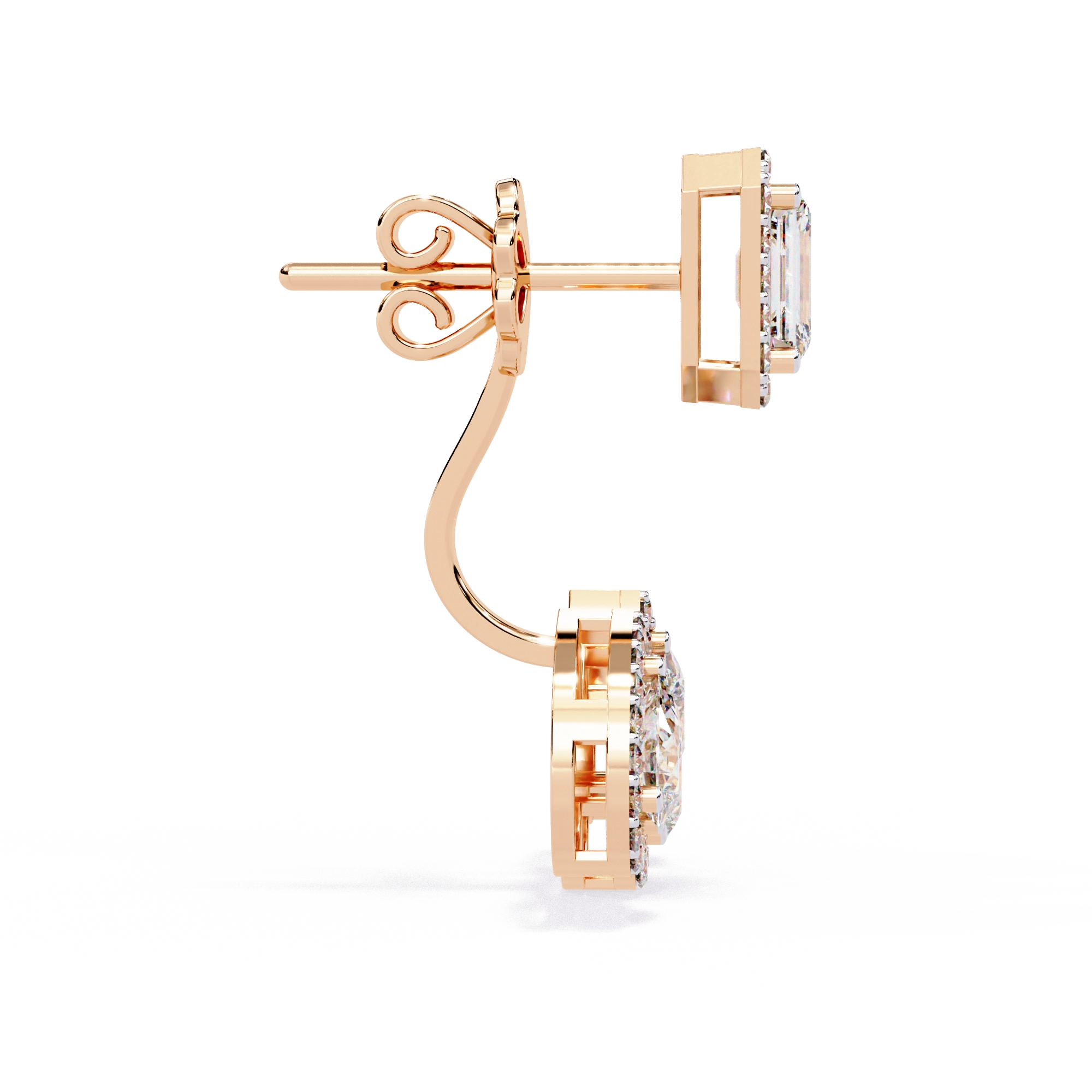 Minimal Diamond Stud Earrings