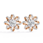 Starburst Diamond Stud Earrings