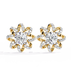Starburst Diamond Stud Earrings