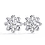 Starburst Diamond Stud Earrings