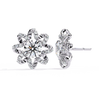 Starburst Diamond Stud Earrings