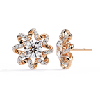 Starburst Diamond Stud Earrings