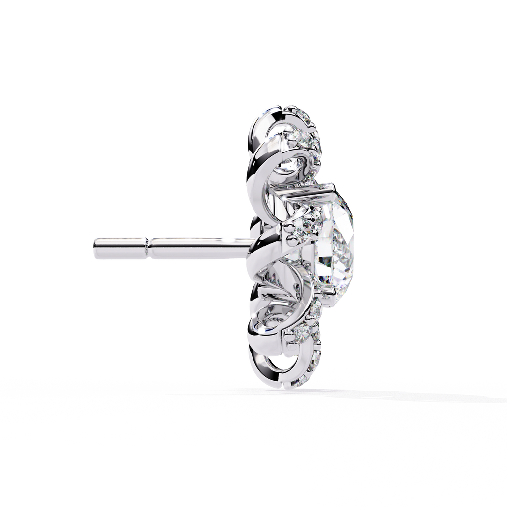 Starburst Diamond Stud Earrings
