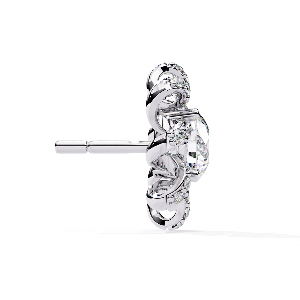 Starburst Diamond Stud Earrings