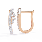 Elegant Diamond Hoop Earrings