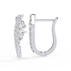 Elegant Diamond Hoop Earrings