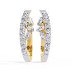 Elegant Diamond Hoop Earrings