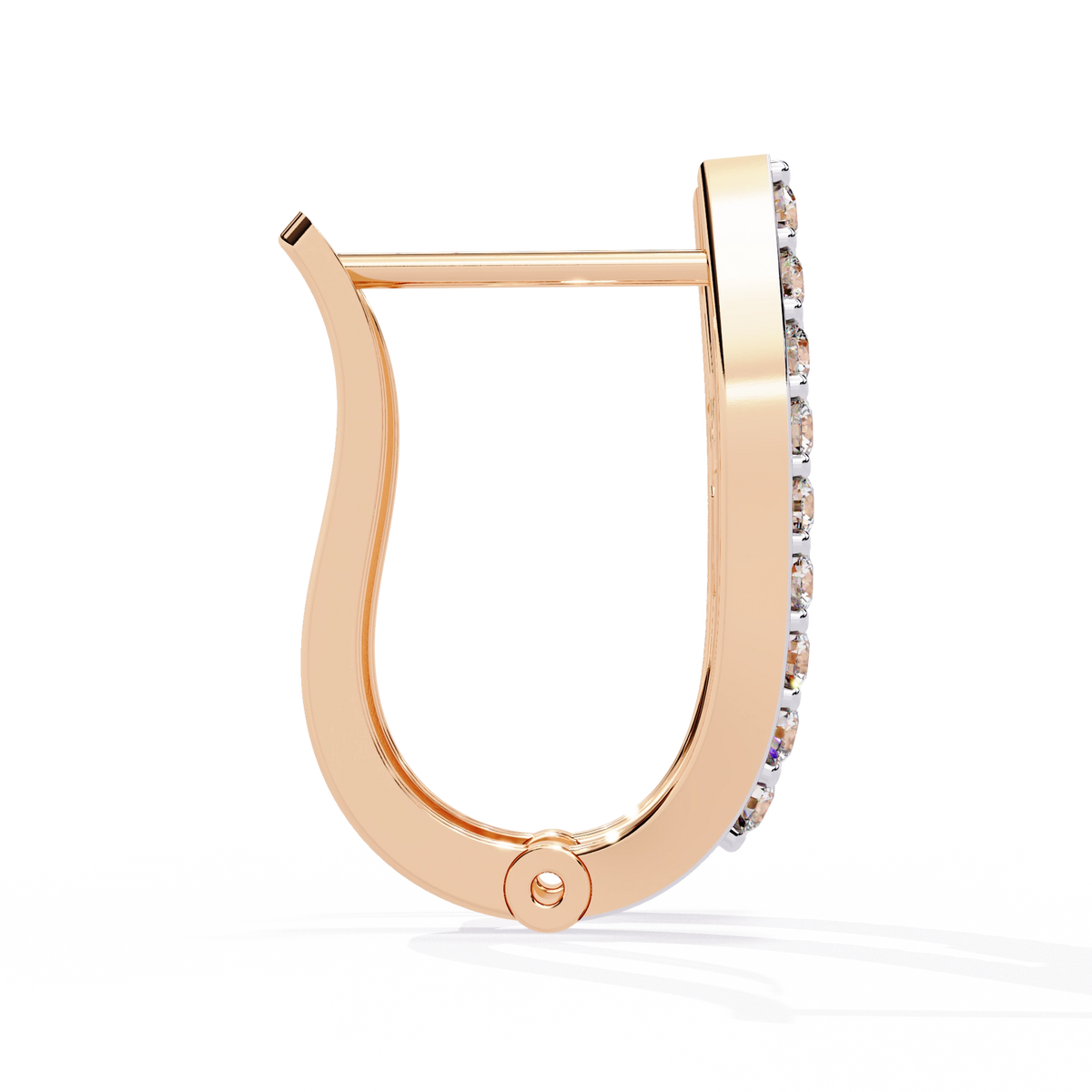 Elegant Diamond Hoop Earrings