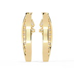 Elegant Diamond Hoop Earrings