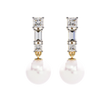 Pearl Drop Diamond Earrings