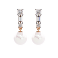 Pearl Drop Diamond Earrings