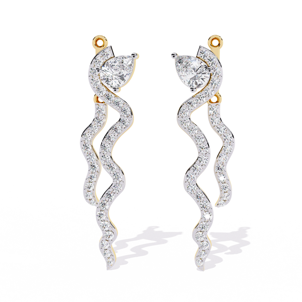 Minimal Bar Diamond Earrings