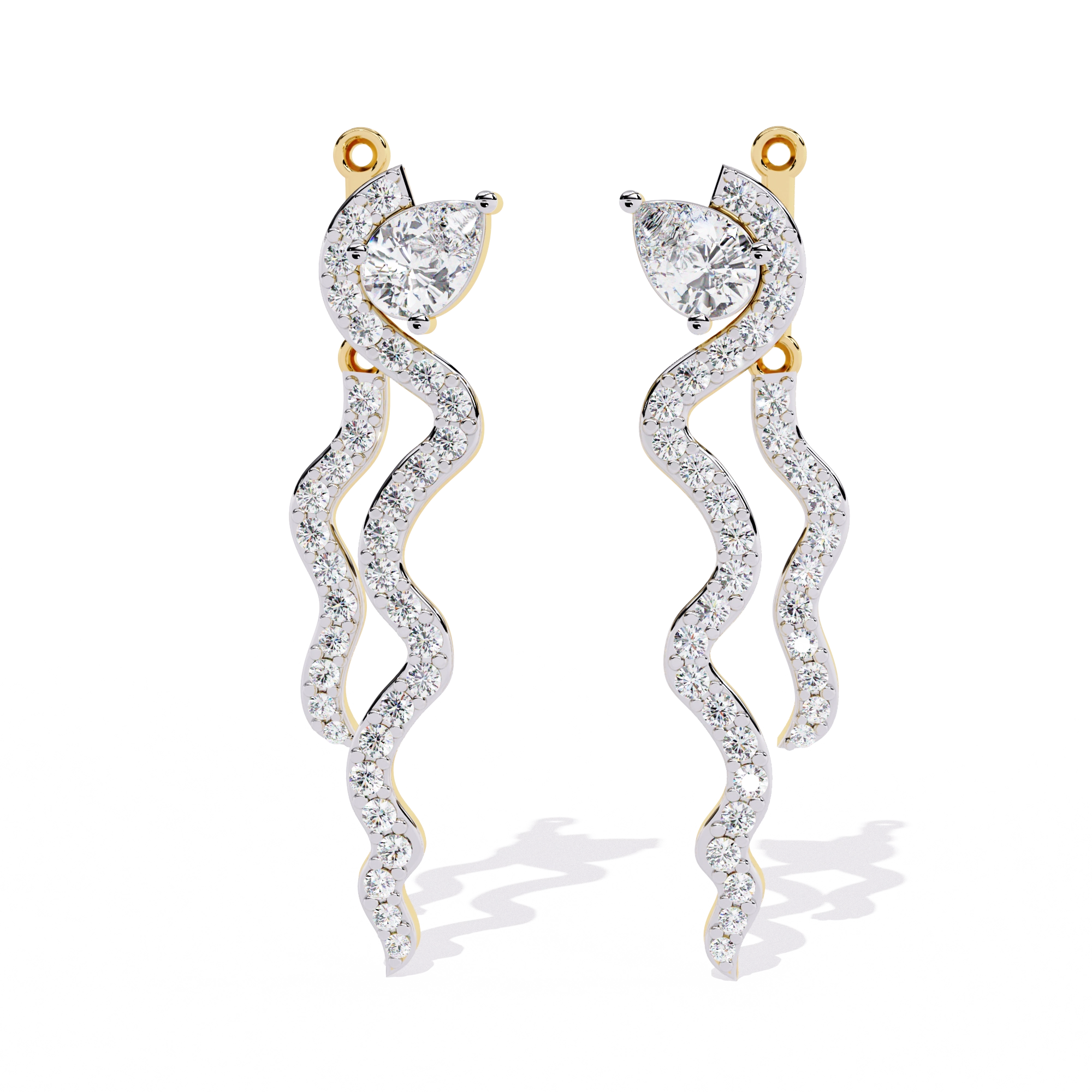 Minimal Bar Diamond Earrings