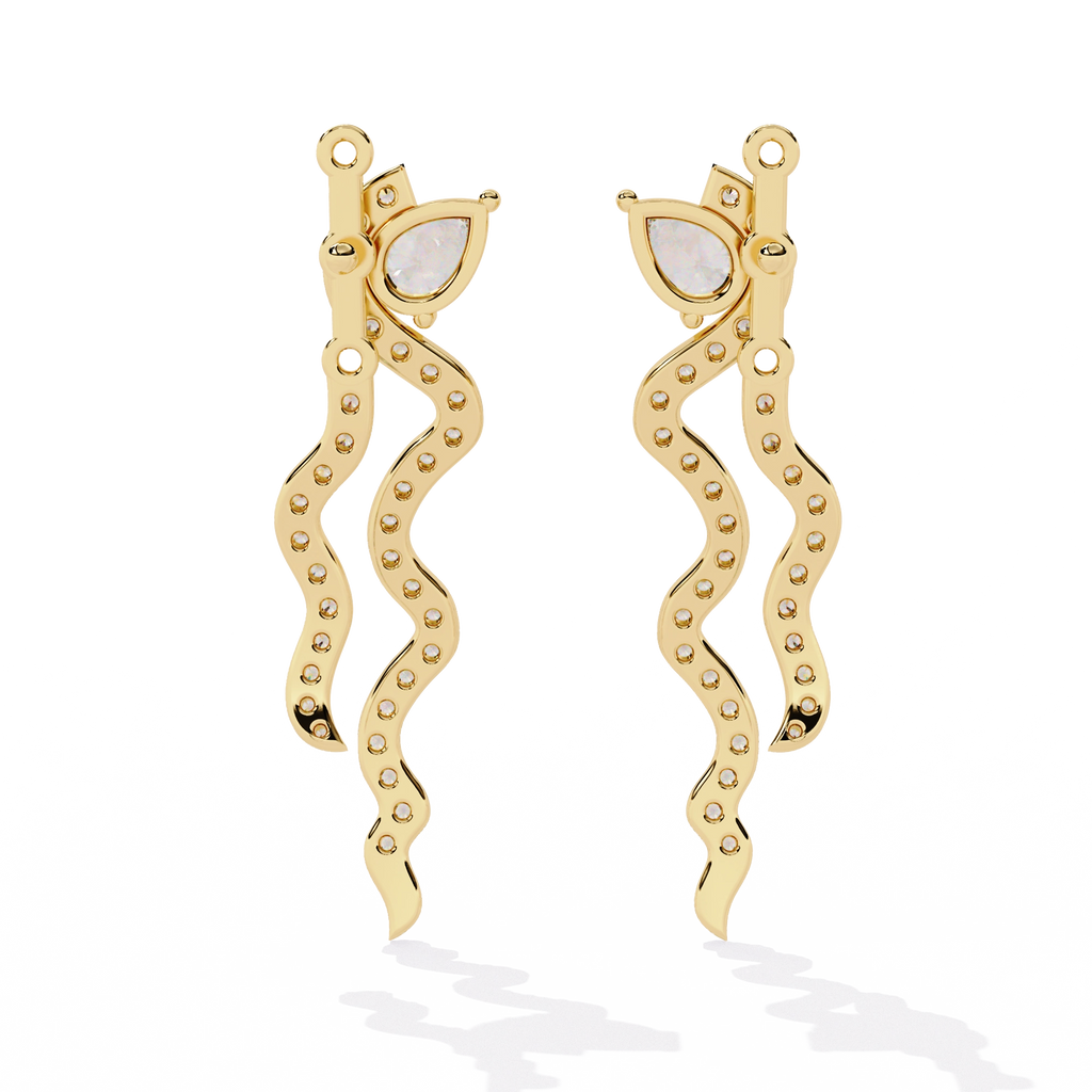 Minimal Bar Diamond Earrings