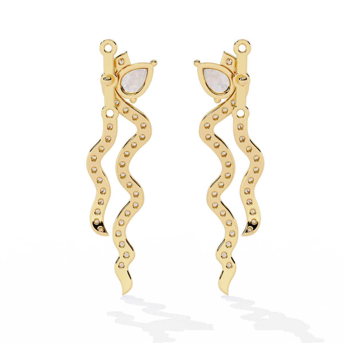 Minimal Bar Diamond Earrings