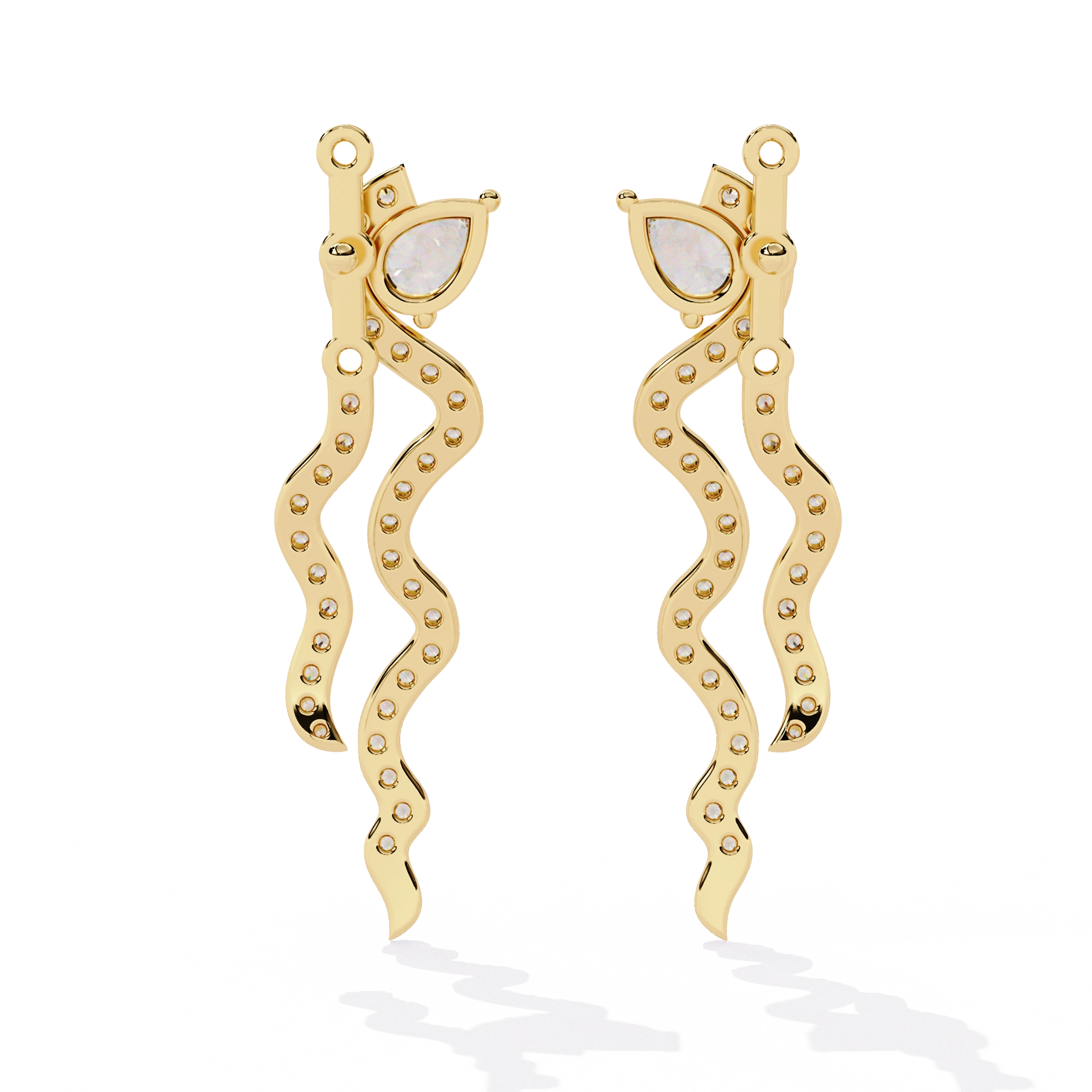 Minimal Bar Diamond Earrings