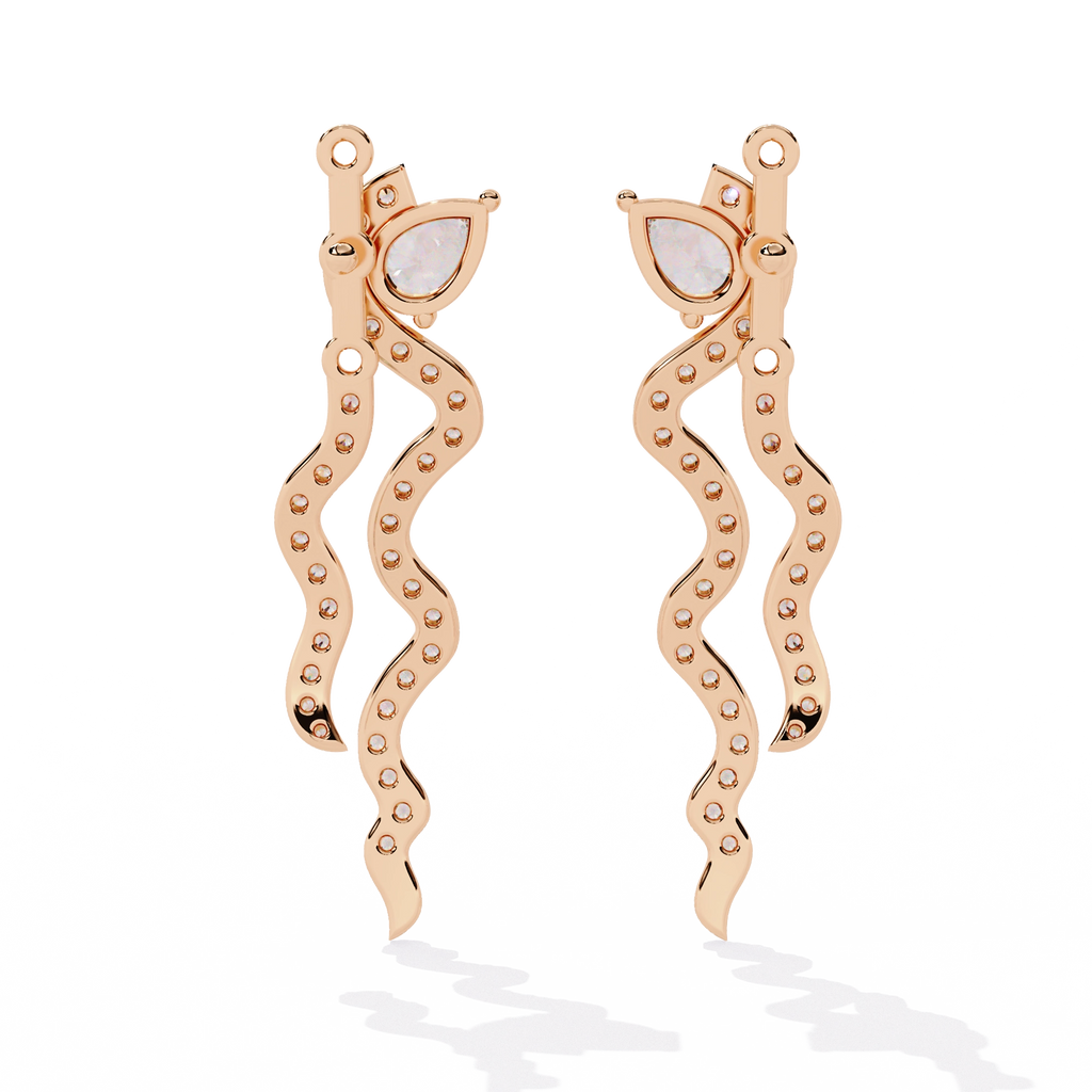 Minimal Bar Diamond Earrings