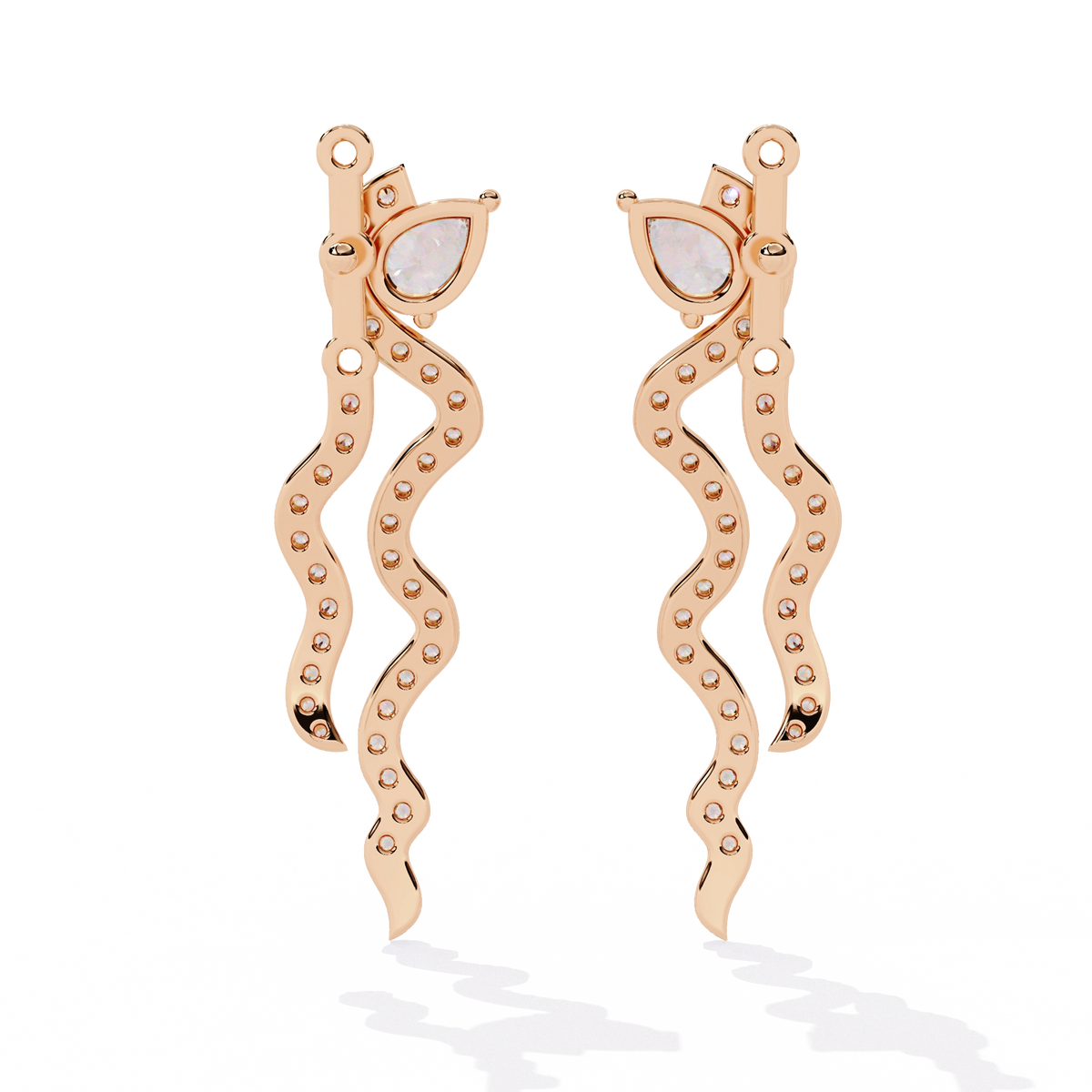 Minimal Bar Diamond Earrings