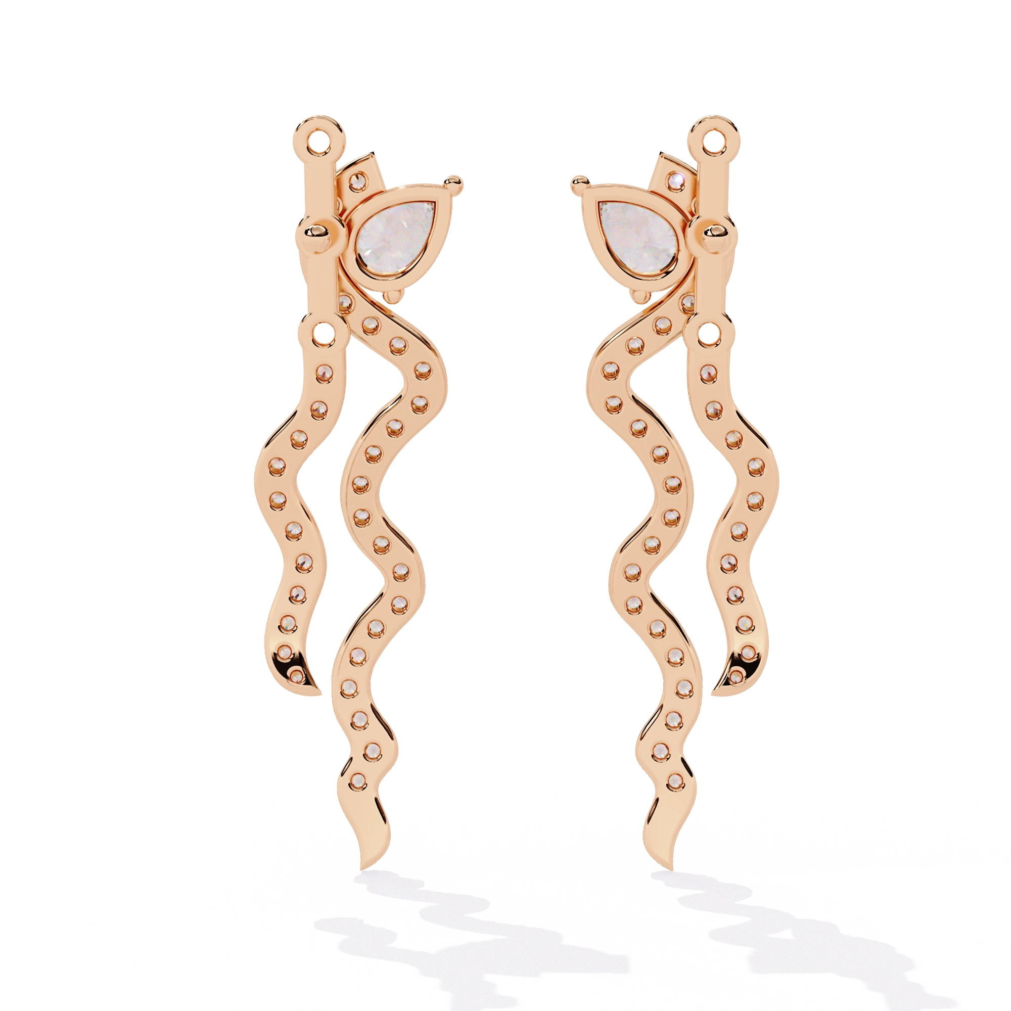 Minimal Bar Diamond Earrings