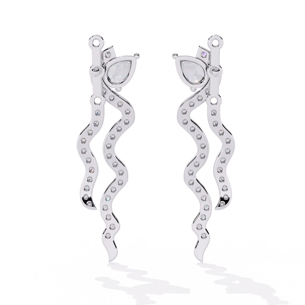 Minimal Bar Diamond Earrings