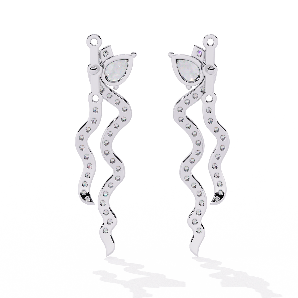 Minimal Bar Diamond Earrings