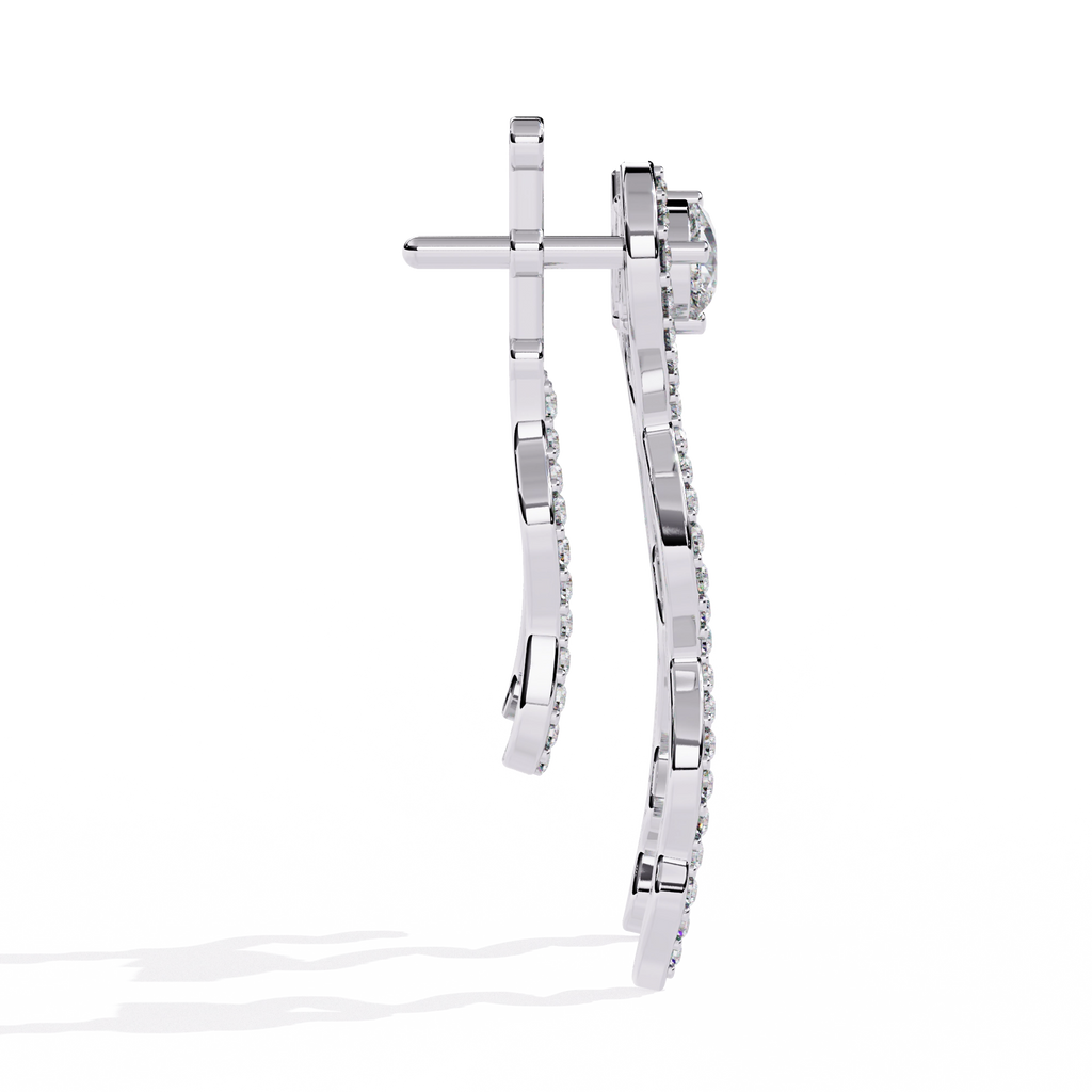 Minimal Bar Diamond Earrings