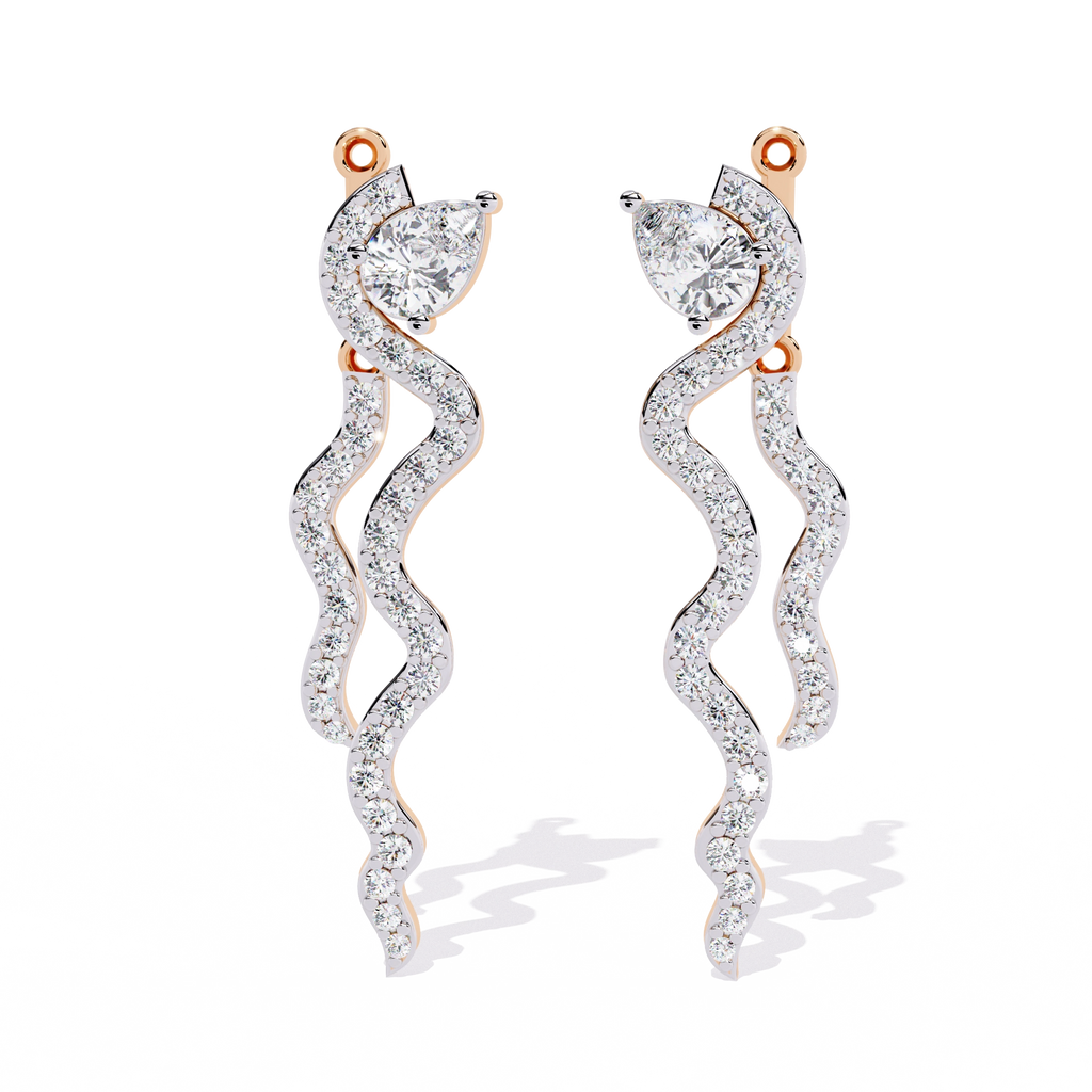 Minimal Bar Diamond Earrings