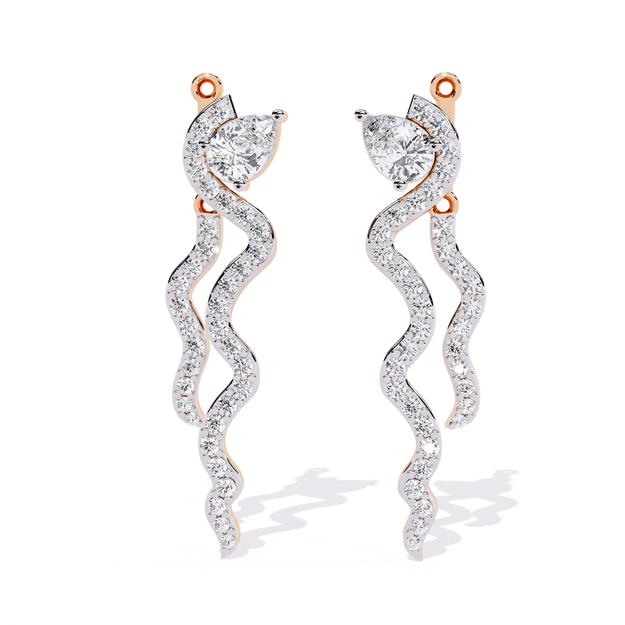 Minimal Bar Diamond Earrings
