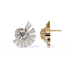 Sunburst Diamond Stud Earrings
