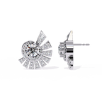 Sunburst Diamond Stud Earrings