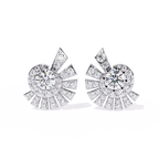 Sunburst Diamond Stud Earrings